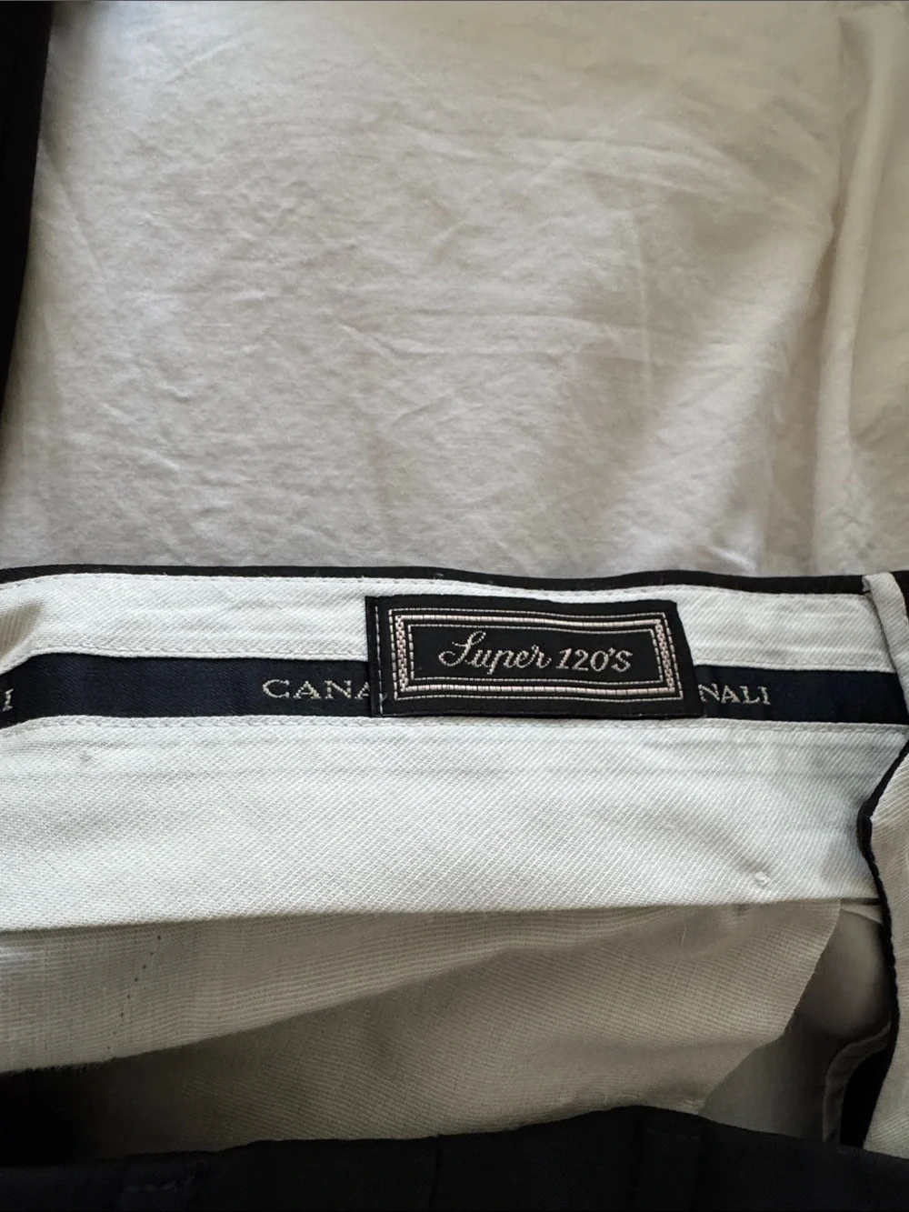 Canali Black Men's Tailored Suit Custom
